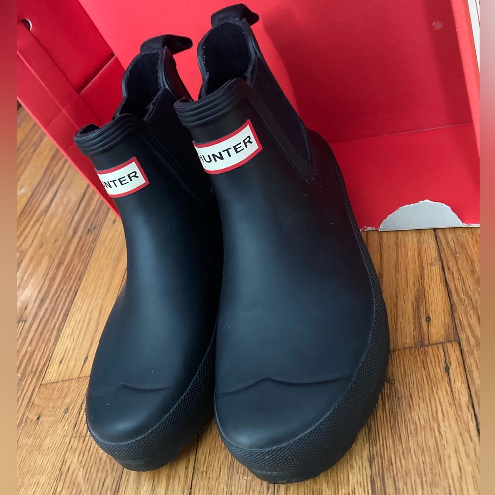 Hunter Black Original Chelsea Rain-boot